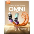 thumbnail image 2 of Cable de carga LISEN USB C a Lightning de 240 W, 4 en 1, 2 m, naranja, 2 of 8