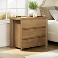 thumbnail image 1 of Fnova Wood Nightstand with 3 Drawers, Large Farmhouse Nightstand with Storage for Bedroom and Small Spaces, Easy Assembly, Rustic Brown, 1 of 15