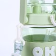 thumbnail image 4 of Termos para agua 745ML Gym Fitness Bottle transparentes para beber para acampar (verde), 4 of 7