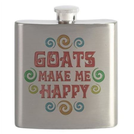 

CafePress - Goat Flask - Stainless Steel Flask 6oz Drinking Flask