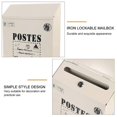 thumbnail image 2 of Vintage Wall Mount Mailbox Retro Locking Letter Newspaper Box Garden Decoration, 2 of 3