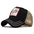 thumbnail image 2 of Sombrero de camionero de malla de animales Unisex, parche, gorras de béisbol, sombrero de camionero, sombrero de granja, gorra ajustable de papá para hombres y mujeres, 2 of 4
