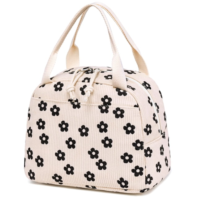 Bolsa de almuerzo Bluboon, aislante de pana, reutilizable, de gran capacidad