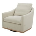 thumbnail image 2 of Moe's Home Collection Linden Accent chair Fabric Beige, 2 of 4