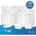 thumbnail image 3 of 200 PCS - 1 OZ Clear Diposable Plastic Jello Shot Cups with Lids, Small Plastic Containers with Lids, Small Mini Containers for Portion Controll, Jello Shot, Condiment Cups, Dipping Sauce, 3 of 6