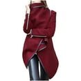 thumbnail image 1 of Pompotops Fashion Woman Long Sleeve T-Shirt Autumn Open Front Loose Outerwear Button Solid Blouse Coat Tops, 1 of 1