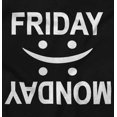 thumbnail image 2 of Friday Monday Happy Sad Weekend Vibes Unisex Plus Fleece Graphic Sweatshirt Brisco Brands 2X, 2 of 5