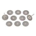 thumbnail image 6 of JINGLING 25mm 1" Diamond Cutting Wheels Coated Rotary Blade Cut Off Discs Tile Bit Tools for Dremel Accessories Pack of 10Pcs, 6 of 10