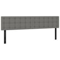 thumbnail image 4 of vidaXL LED Headboard Dark Gray 78.7"x2"x30.7"/34.6" Fabric, 4 of 52