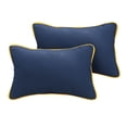 thumbnail image 5 of Sunbrella  Canvas Navy/ Sunflower Yellow Indoor/ Outdoor Pillow Set 12 in x 18 in, 5 of 5