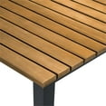 thumbnail image 5 of Greemotion Mackay 35.5"W Outdoor Patio Teak Wood Dining Table in Natural, 5 of 6