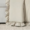 thumbnail image 4 of Lush Decor Reyna Solid Polyester Ruffle Throw, 60x50, Gray, Single, 4 of 11