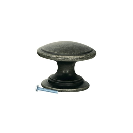 Diameter Antique Pewter Knob - 2 Pack Classic Mushroom Top Pewter Cabinet Hardware Knob, 1-1/4 Inch Diameter
