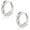 Silver-Pearl, variant on Small Pearl Hoop Earrings for Women, Twisted Huggie Hoop Earrings with Tiny Pearls Chain Link Earing Hypoallergenic Jewelry 16mm