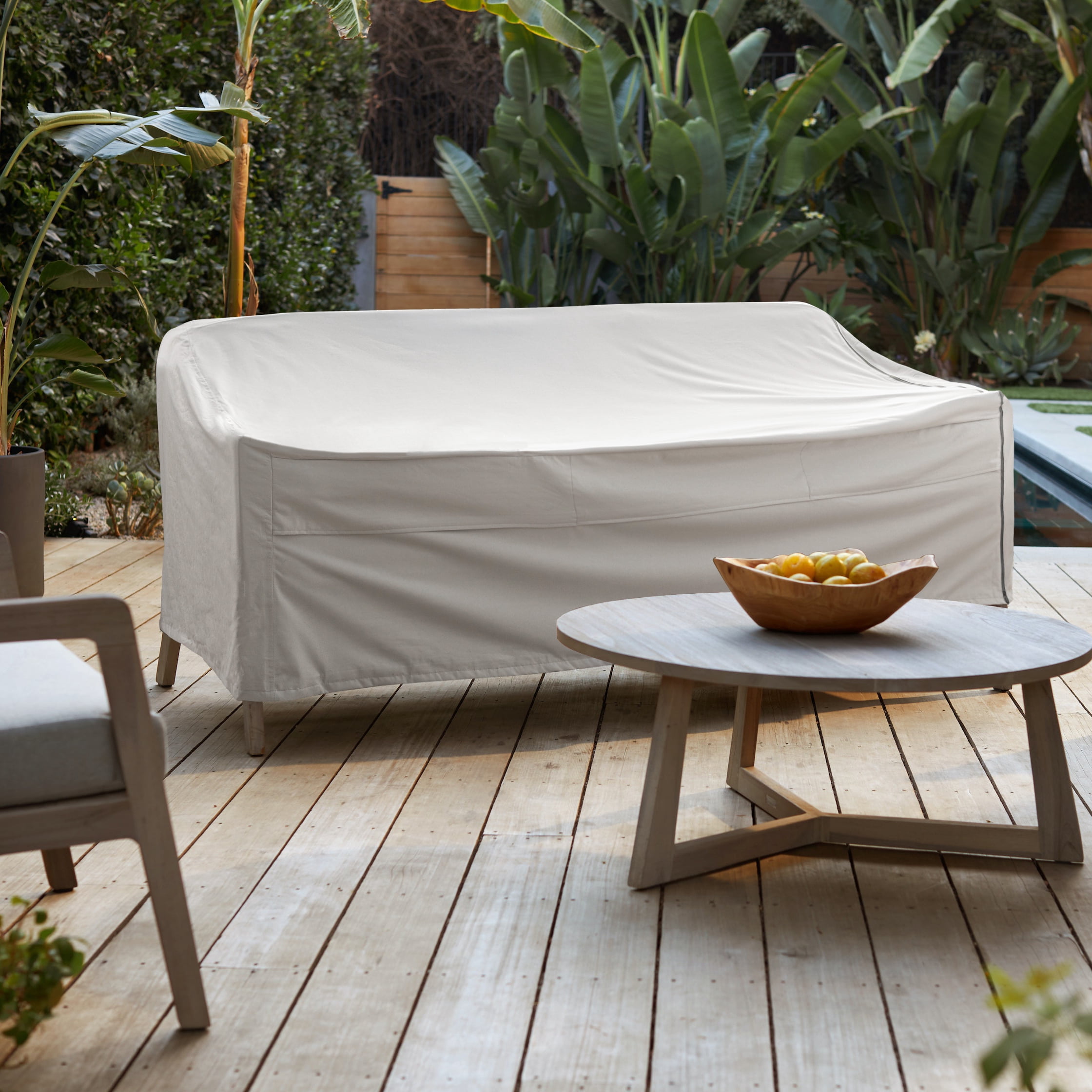 Outdoor Patio Sofa Cover Waterproof Furniture Protector, 42"x 78"x 32", Light Gray, 1 Pack