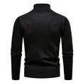 thumbnail image 4 of Men's Turtleneck Cable Knit Sweater Long Sleeve Pullover Casual Winter Top, 4 of 9
