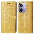 thumbnail image 1 of Funda Cartera FOXDOCK para OPPO A3 4G , Flip PU con Relieve de Gatos y Perros, Tarjetero y Soporte, 1 of 6