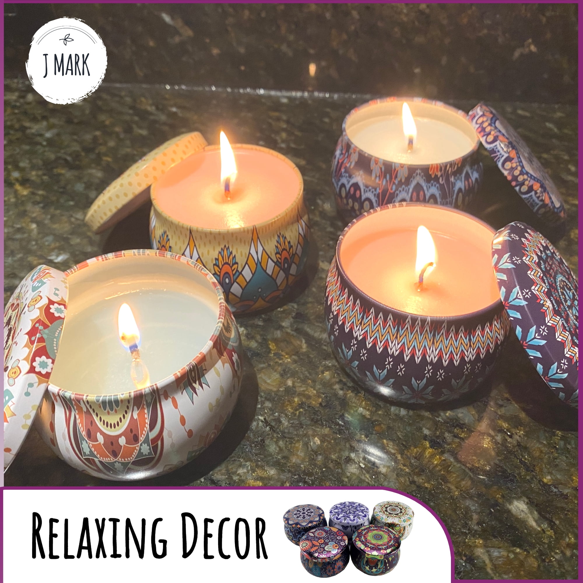 DIY Candle Making Kit for Adults ‚ 66 Pcs All Inclusive with 4 Decorative Candle Tins, 10 Tealight Candle Tins, Soy Wax, Dye, Fragrance Oils, Cotton Wicks, Melting Pot, Wick Holder ‚ÄìArt & Crafts