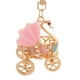 thumbnail image 5 of Lindo Cochecito Rosa Llavero de de Imitación de Cristal / de Artesanal, 5 of 6