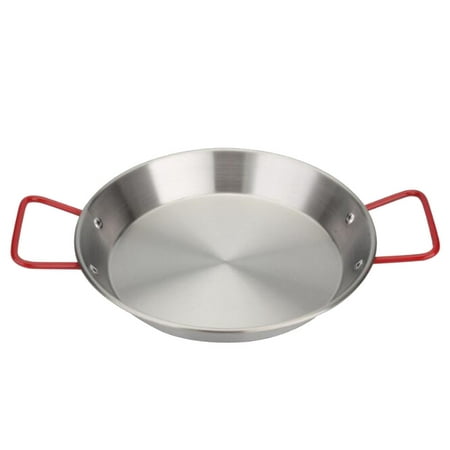 

Pan Paella Handle Cooker Disc Discada Camping Spaghetti Pans Frying Both Sides Cooking Handles Inch 12 Steel Stainless