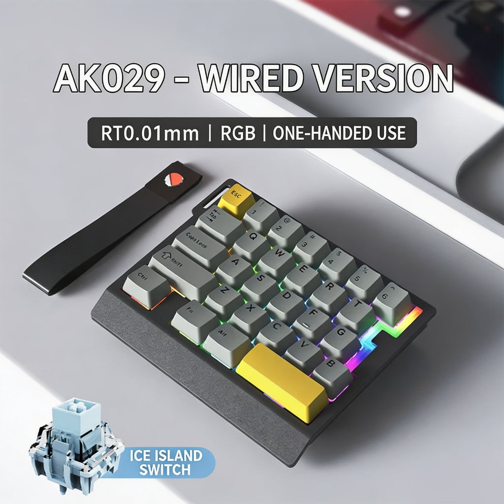 29Key Switches Gaming Keyboards With Low Profile And Detachable Cable For Space Saving Setups