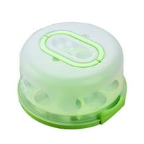 Cake Carrier with Lid and Handle, Cake Holder Plastic Cake Container, Portable Cake Saver with Cupcake Carrier, Cake Boxes for Cupcake Pie Cheesecake Serving XKHZJL