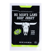 No Man’s Land Fajita Lime Beef Jerky, 3 oz Bag – 17g Protein per Serving, Citrus-Savory Jerky Snack