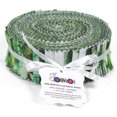 thumbnail image 4 of Soimoi 40Pcs Tie Dye Print Precut Fabrics Strips Roll Up 1.5x42inches Cotton Jelly Rolls For Quilting - Green, 4 of 6