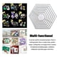 thumbnail image 4 of Cateissary Troqueles hexagonales en relieve, plantilla de tarjeta de Metal para álbum de recortes, papel fotográfico decorativo, herramientas Herramientas de estampado, 4 of 6