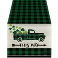 thumbnail image 2 of St Patricks Day Table Runner，Fashion Doily Tablecloth Winter Festival Kitchen Dining Room Family Table Decor，1X Table Runner Clearance, 2 of 5