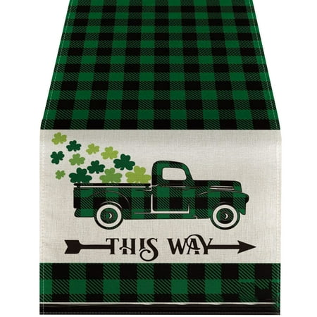 

St Patricks Day Decorations Natural Table 30 Inches Long Fashion Doily Tablecloth Winter Festival Kitchen Dining Room Family Table Decor