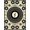 Black White, Pattern 8, variant on ODIKA Record Cd Vinyl Vintage Tonearm Motif Bordered Grooves Shaped Disc Flowing Non-Slip Chair-Friendly for Home Office, Gaming Room, Under Desk