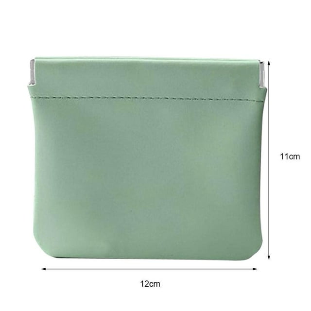 Mini Cosmetic Bag PU Makeup Toiletry Pouch for Daily Travel Storage (Light Grey)