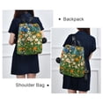 thumbnail image 4 of FORMRS Women's Travel Backpack Purse Anti-Theft Hidden Pockets Casual Shoulder Bag, Orange Floral Garden, 4 of 7