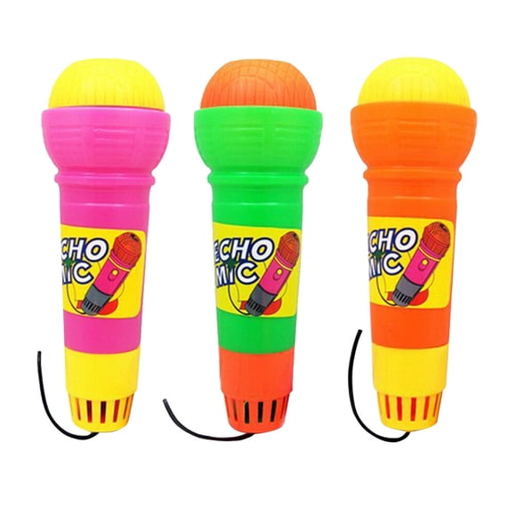 3 micrófonos Echo de juguete, juguete novedoso para niños (no necesita pilas)