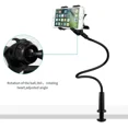 thumbnail image 4 of Soporte para teléfono móvil, soporte para teléfono móvil, soporte de cuello de cisne, soporte universal para smartphone, teléfono móvil, tableta, rotación de 360° (negro)., 4 of 5