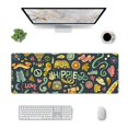 thumbnail image 3 of Disketp Gaming Mouse Pad Colorful Hippie Pattern Large Mouse Mat Long Extended Desk Pad Non-Slip Rubber Mice Pads Stitched Edges Thin Pad (11.8x31.5 Inch), 3 of 9