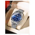 thumbnail image 2 of Mens Watches Stainless Steel Waterproof Analog Quartz Watch for Men with Date  Fashion Wristwatch, 2 of 5