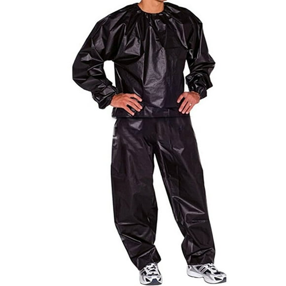 Traje de sauna para sudar, para fitness, pérdida de peso, para todo el cuerpo, antidesgarros, de PVC, para hombres y mujeres.