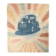 thumbnail image 1 of ASHLEIGH Throw Blanket Warm Cozy Print Flannel Vintage Retro Pickup Truck Car Suitable Designs Comfortable Soft for Bed Sofa and Couch 50x60 Inches, 1 of 1