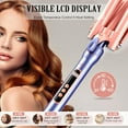 thumbnail image 4 of Curling Iron Wand Set 5 in 1 Hair Curler with 3 Barrel Crimper Fast Heat Up Dual Voltage Curling Wand for All Hair Types with LCD Display,Best Gifts for Women or Girl, 4 of 7