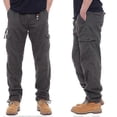 thumbnail image 4 of Pantalones de trabajo casuales de algodón holgados con múltiples bolsillos para hombre s202412243529, 4 of 5