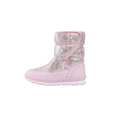

Avamo Kids Non-Slip Mid Calf Boots Platform Warm Shoes Hiking Casual Pink 10C