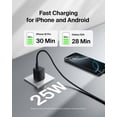 thumbnail image 3 of Bloque de carga USB C de 25 W de Belkin con cable USB C para Samsung, iPhone, 3 of 9