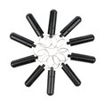 thumbnail image 2 of 10pcs Lvero Pastillero Píldoras Contenedor de Perfumes Aceite Esencial Aluminio Impermeable, 4.5x 1.5cm Negro Soledad Botella Llavero Llavero, 2 of 9