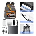 thumbnail image 6 of Easygdp I Like Big Digger Casual Laptop Backpack, Large Capacity Schoolpack for School, Travel, Business, 6 of 8