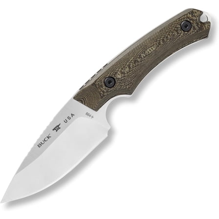 Buck Knives 664 Alpha Hunter Pro Hunting Knife, 3-5/8" Fixed Blade, Textured Richlite Handle, 4.59 oz