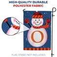thumbnail image 4 of America Forever Winter Monogram Letter O Garden Flag, Snowman Garden Decor, Vertical Double Sided 12.5 x 18 inches Merry Christmas Snowflake Winter Holiday Seasonal Flags for Outdoor Decoration, 4 of 5