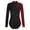 A Burgundy, variant on iiniim Womens Shiny Metallic Rhinestone Leotard Long Sleeve Mock Neck Bodysuit
