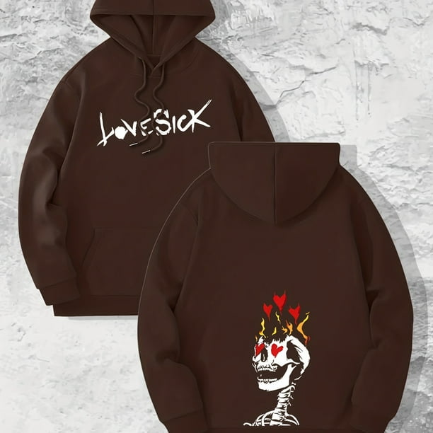 Skeleton Gets Lovesick Print Hoodie Cool Hoodies For Men Sudadera Con Capucha De Diseno Grafico Informal Para Hombres Con Bolsillo De Canguro Streetwear Para Otono De Invierno Como Regalo Walmart en